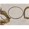 Image 3 : 12"- Necklace Fine Gold Chain w/ Gold Topaz Stones/Nina Ricci Ring Expandable