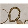 Image 4 : 12"- Necklace Fine Gold Chain w/ Gold Topaz Stones/Nina Ricci Ring Expandable