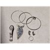 Image 1 : Silver Tone Quart Watch ,Bangles with silver Heart Locke, Silver Brooch