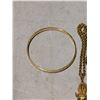 Image 3 : Bangle bracelet Monet, 22KT Gold Chain Brooch