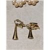 Image 3 : Celine Paris Earrings 3/4" 18Kg-Gold High Grade Ruby to Opals
