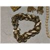 Image 2 : 10" Necklace Gold w/Purple Diamonds and Crystals/ Pearl Strand Sarah Coventry Set