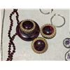 Image 3 : 9" Goldstone Chain w/ 1 1/2 Amethyst Angel w/ Gold Orbs Garnets, and necklace