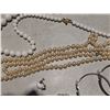 Image 6 : Vintage Pearl Strands, Brooch's, Hoop earrings, and Napier set