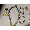 Image 3 : Mother Of Pearl Abalone w/ gold  Glass Bracelet