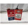 Image 1 : Vintage Atlas/Rotunda Brake Fluid Cans