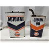 Image 1 : Vintage Gulf Oil Cans