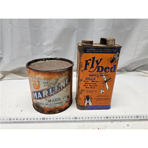 Vintage Marlene/FlyDed Cans