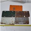 Image 2 : 5 mixed dates license plates