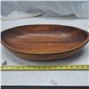 Image 2 : Vintage large wood bowl