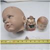 Image 2 : 3 vintage doll heads