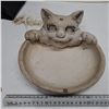 Image 1 : Small vintage birds bath with cats head