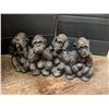 Image 2 : Hand Painted Eagle Statue and Line of Monkeys Statue (good Condition)