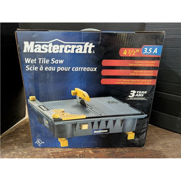 MasterCraft Wet Tie Saw w/ Original Box
