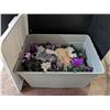 Image 1 : Tubber ware box full of Misc. Christmas Decor