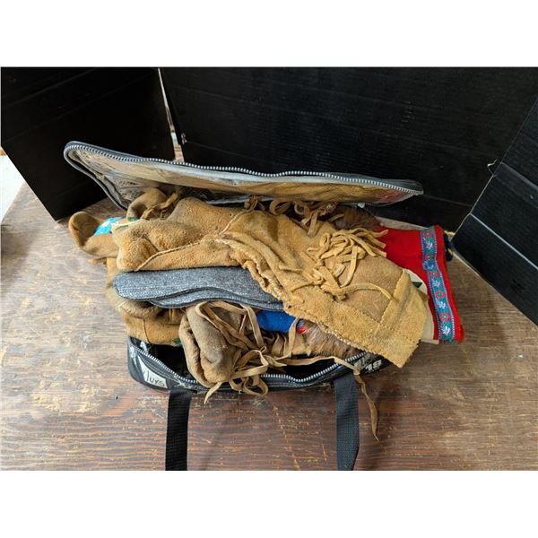 Coors light Cold Case Bag w/ Vintage Native Dance Boots w/ Variety of patterns (Used)