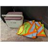 Image 1 : (2) Work Vests w/ Coleman Portable Cooler