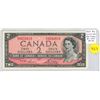 Image 1 : 1954 Modified Portrait $2. Lawson-Bouey signatures. S/G Prefix. BC-38d. VF-35.