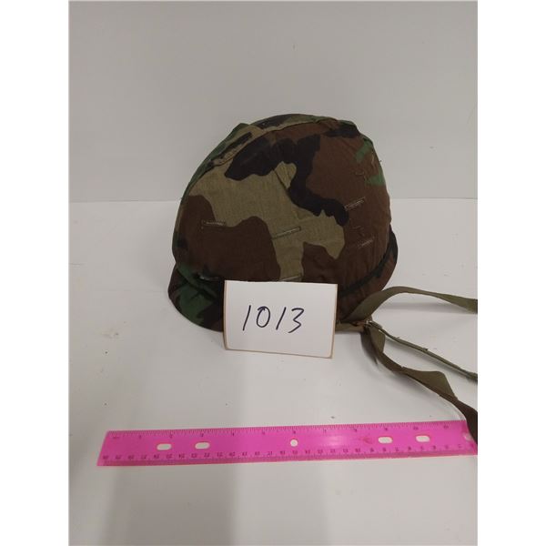 Vietnam Era Steel GI helmet with liner
