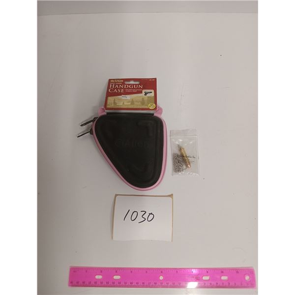 pink handgun case & Bullet necklace