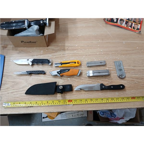 Assorted Knifes and 2 Mulit-Tolls
