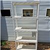 Image 1 : 4 tier plastic shelf- 6'H