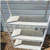 Image 2 : 4 tier plastic shelf- 6'H