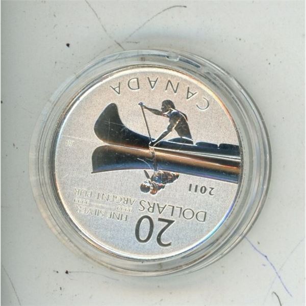 2011 Canada 20 Dollars Fine Silver 9999 Argent Pur.