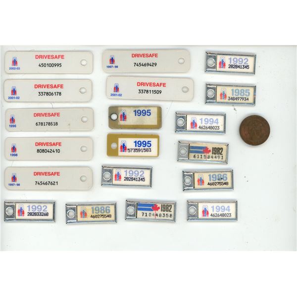 War AMPS DAV tags and 1945 George VI King and Emperor of India One Cent.