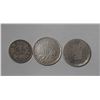 Image 1 : 1920 Swiss 1/2 France Silver Coin 7.5g, C 1870 Belgium Silver 1 Franc, 1902 French Franc .835 Silver