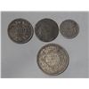 Image 1 : 1918 British Indian 1/4 Rupee Silver Coin 9 Unknown Silver Coin 4, 1852 2 Annas British India .917 S