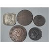 Image 2 : 1894 Denmark 1 ORE, Italian States 1800-1801 Lira, 1912 Ceylon 5 Cent, 1903 Russia 2 Kopeks, 1863 Sa