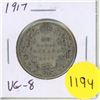 Image 1 : 1917 Canadian Silver 50 Cents. World war I issue. VG-8.
