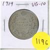Image 1 : 1919 Canadian Silver 50 Cents. VG-10.