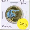 Image 1 : 2022 175th Anniversary Loonie of the birth of Canadian inventor Alexander Graham Bell. Coloured. BU.