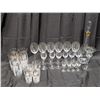 Image 1 : Lot Collection of Excellent Condition Wine Glasses, Glass bottle and Vintage Anchor Hocking Glasses 