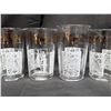 Image 5 : Lot Collection of Excellent Condition Wine Glasses, Glass bottle and Vintage Anchor Hocking Glasses 