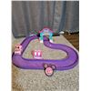 Image 4 : Assortment of Kids Things. Two Yellow Resin Chairs, Mini Mouse 'Ice Cream' Race Track Set with track