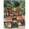 Image 1 : Set of Six Antique Wooden Chairs (5 Standard and 1 Captains) all in original condition.
