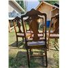 Image 4 : Set of Six Antique Wooden Chairs (5 Standard and 1 Captains) all in original condition.