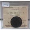 Image 1 : 1891 large leaves- small date VF-20 graded one cent