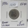 Image 1 : 1896 queen victoria 5 cents
