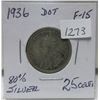 Image 1 : 1936 dot 25 cents