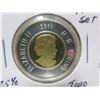 Image 2 : 2011 92.5% silver two dollars with gold plate inner core