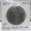 Image 1 : 1887-0 90% silver morgan dollar