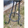 Image 3 : Wrought iron standing gazing ball. 30” high