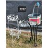 Image 1 : Metal plant stands yard decor.