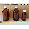 Image 2 : Little brown bottles. 3 sizes. 7 flat, 7 large round, 16 small round.