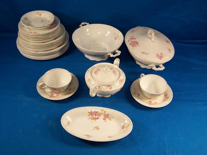 W.H. Grindley British China Lot Rosalie Pattern Ca 19141925