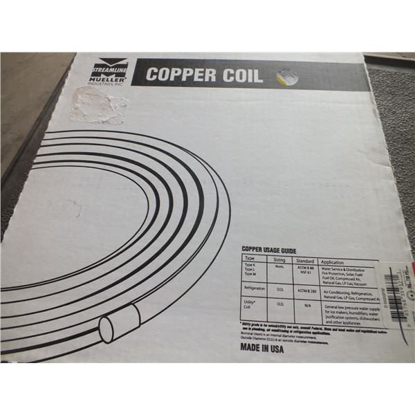 1 50ft  1/4" Refrigerant Copper Coil